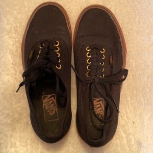 Super cute black canvas vans 8